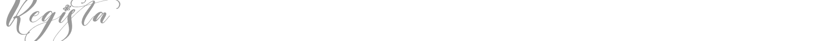 Regista font preview